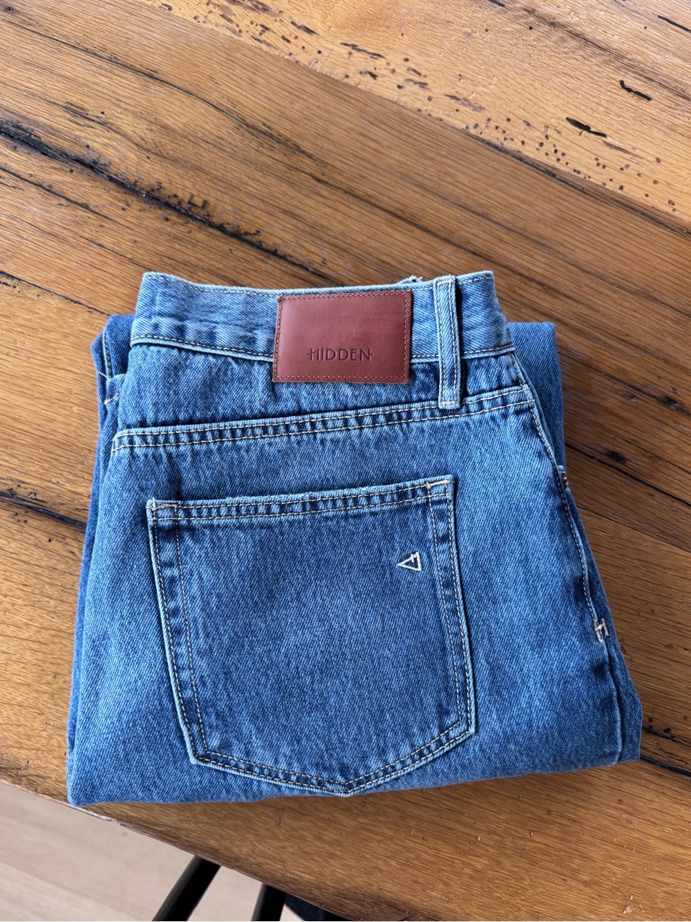 Hidden Jeans Alyx Highrise Baggy Jean Medium Dark Size 27 - Picture 8 of 8